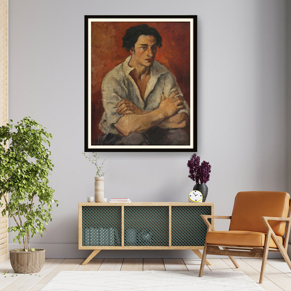 Portrait Of A Young Man - WALL MOUNT FRAME