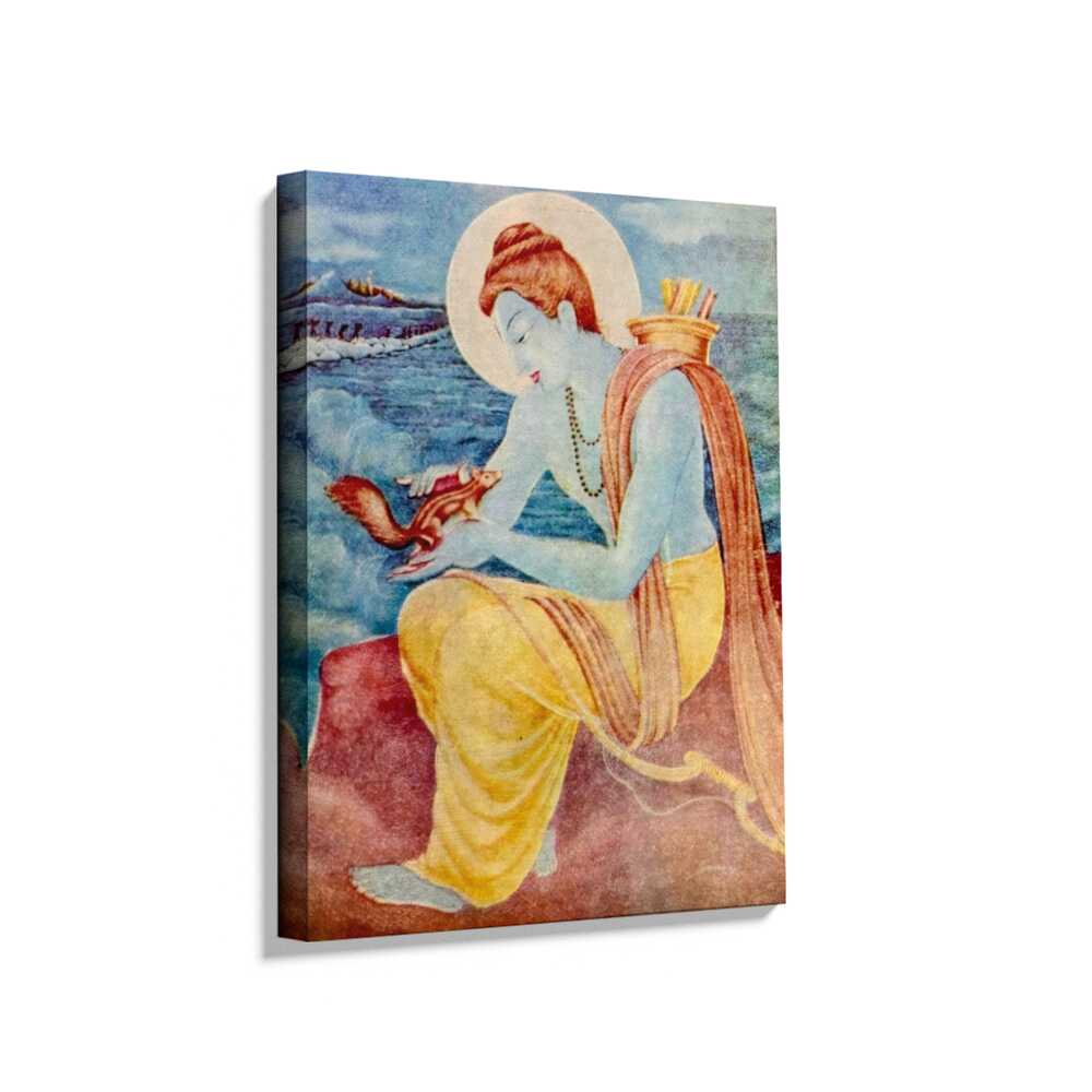 Picasoul - Picasoul Curated - Sree Ram With Little Squirrel - Wall Decor