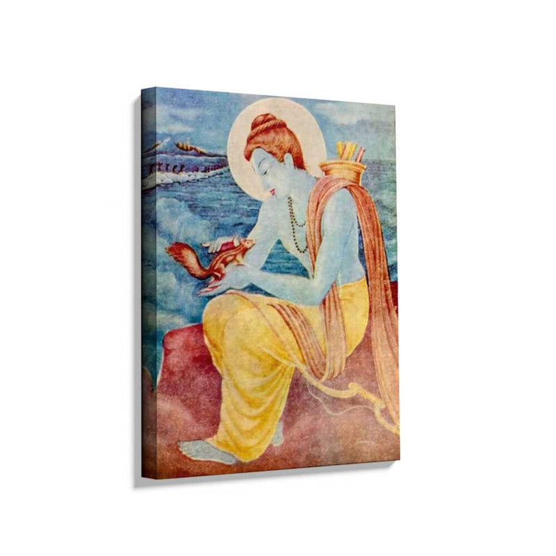 Picasoul - Picasoul Curated - Sree Ram With Little Squirrel - Wall Decor