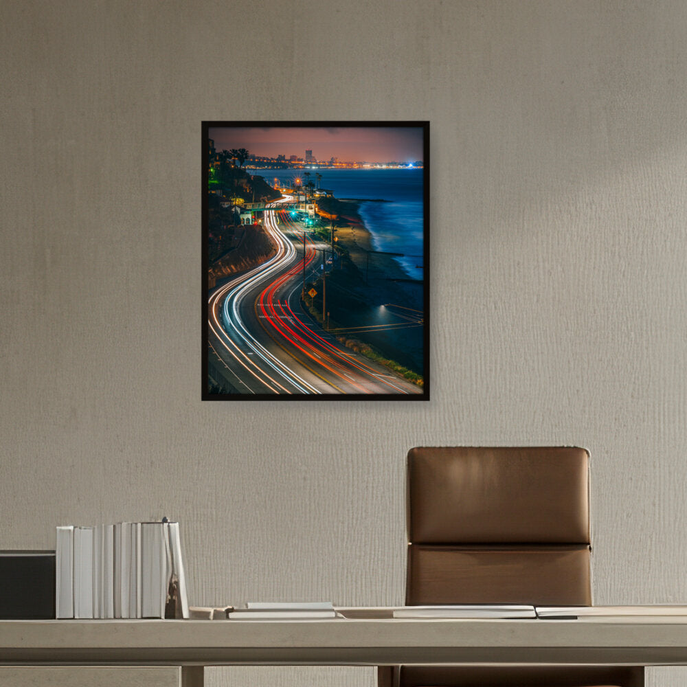 California State Route - Framed Canvas