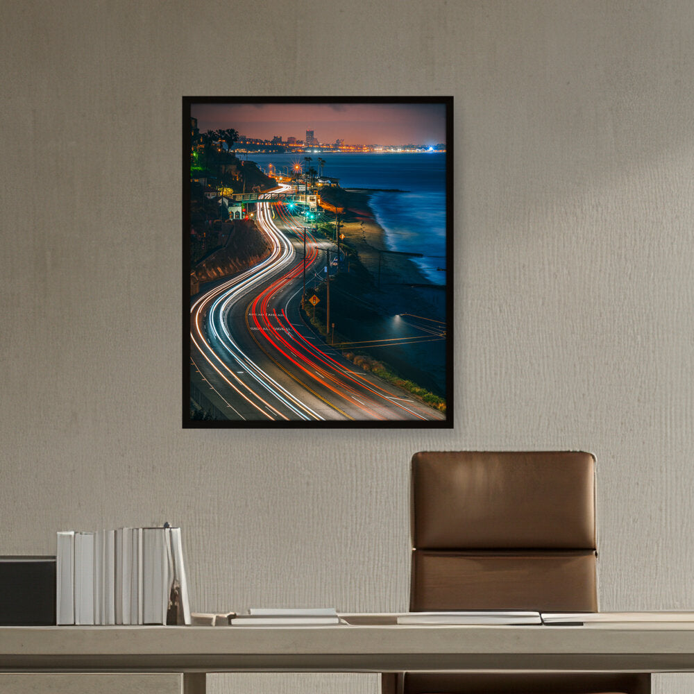 California State Route - Framed Canvas