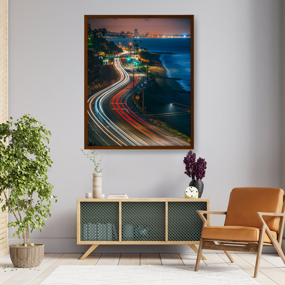 California State Route - Framed Canvas