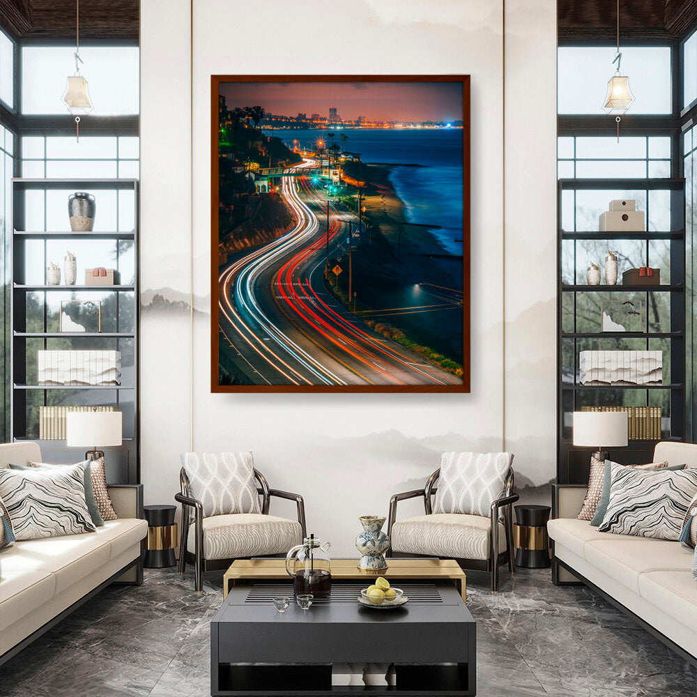 California State Route - Framed Canvas