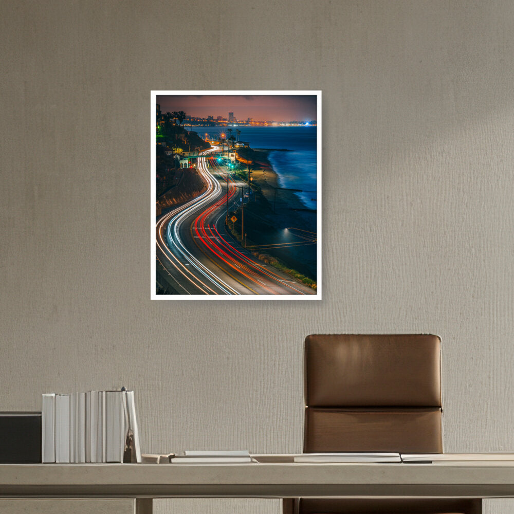 California State Route - Framed Canvas