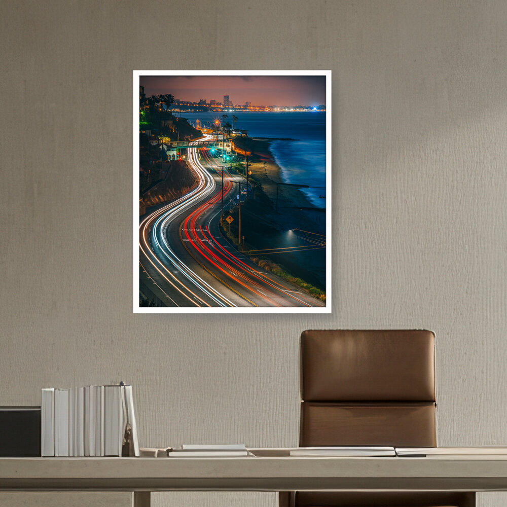 California State Route - Framed Canvas