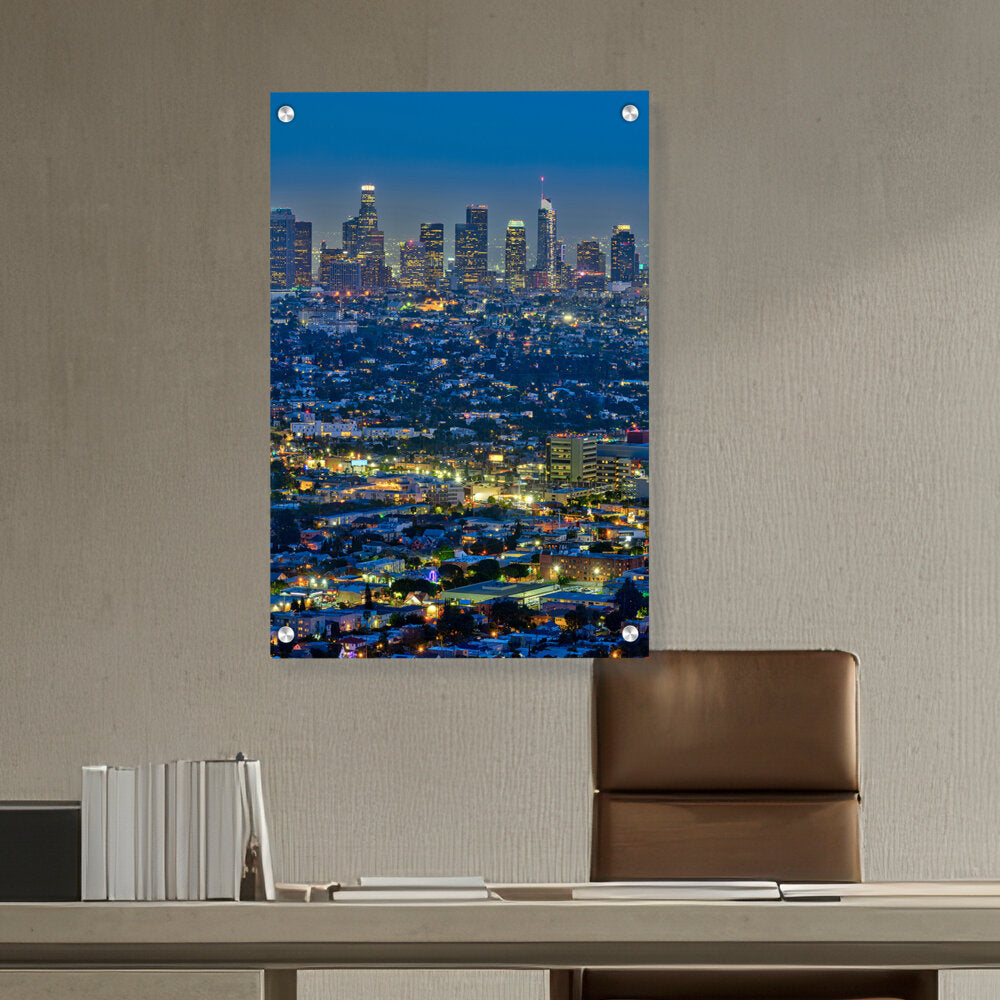 Scenic View Of Los Angeles - Acrylic Wall Photo