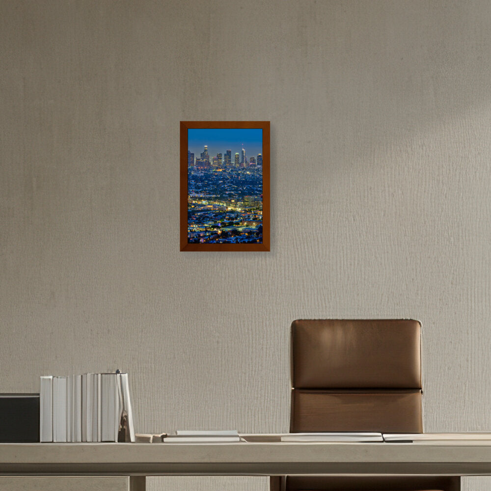 Scenic View Of Los Angeles - Framed Canvas