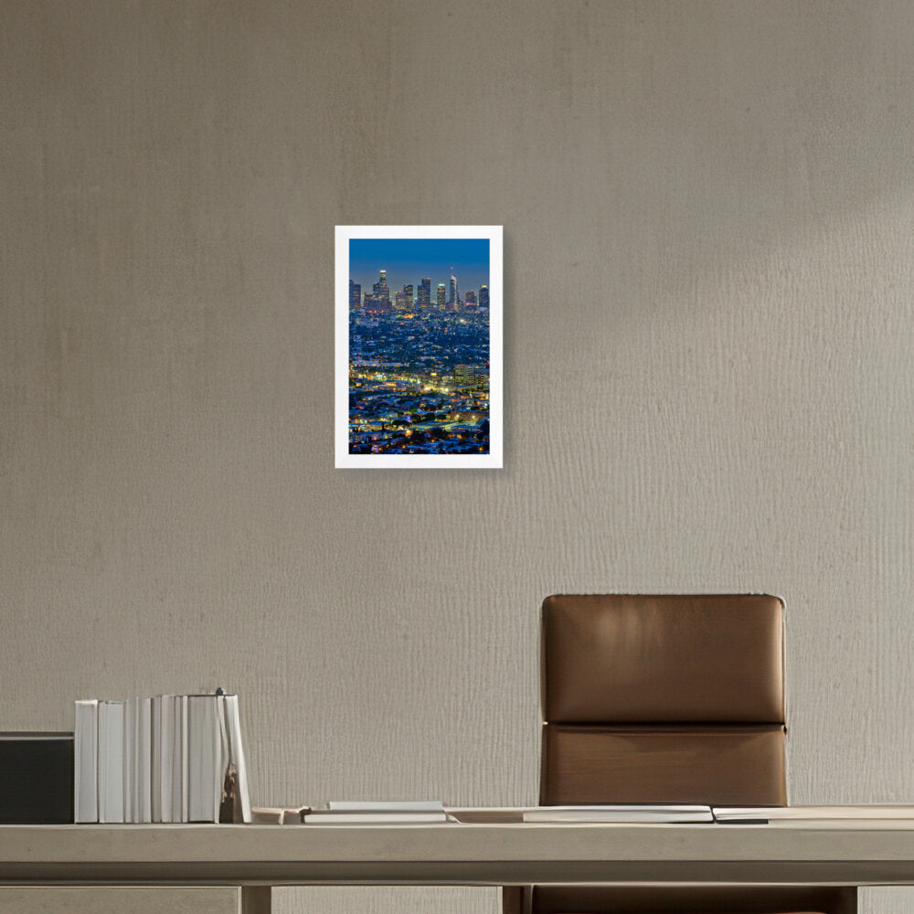 Scenic View Of Los Angeles - Framed Canvas
