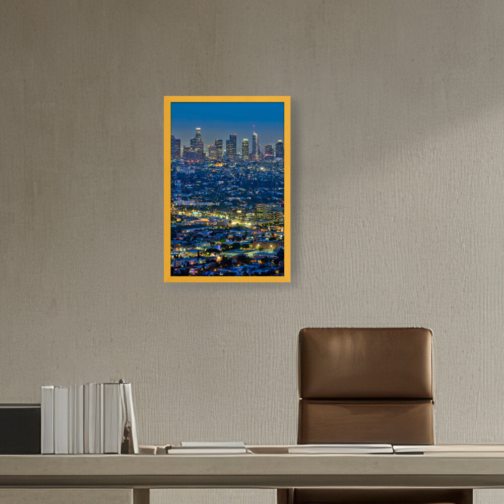 Scenic View Of Los Angeles - Framed Canvas