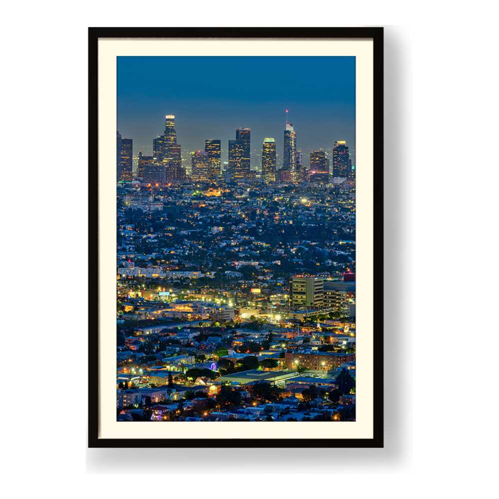 Scenic View Of Los Angeles - WALL MOUNT FRAME