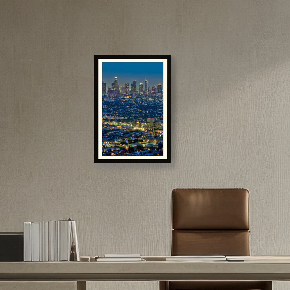 Scenic View Of Los Angeles - WALL MOUNT FRAME