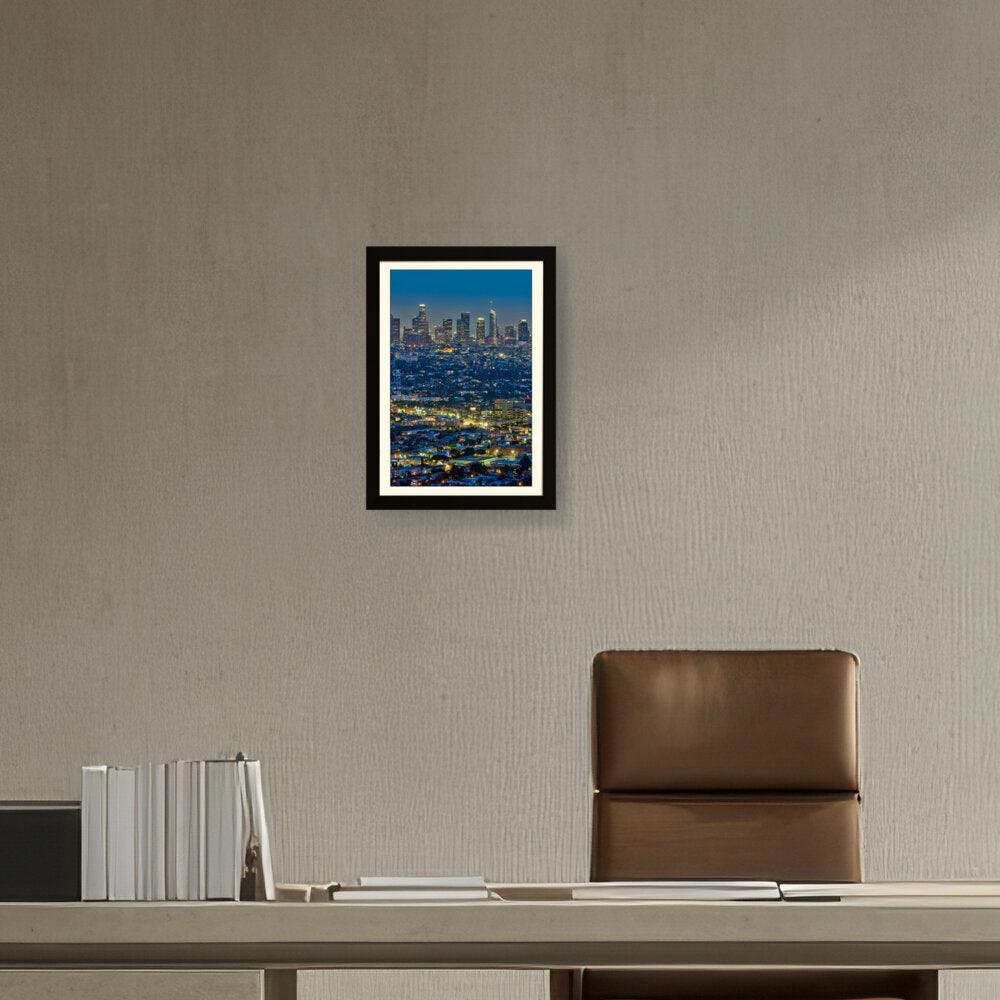 Scenic View Of Los Angeles - WALL MOUNT FRAME