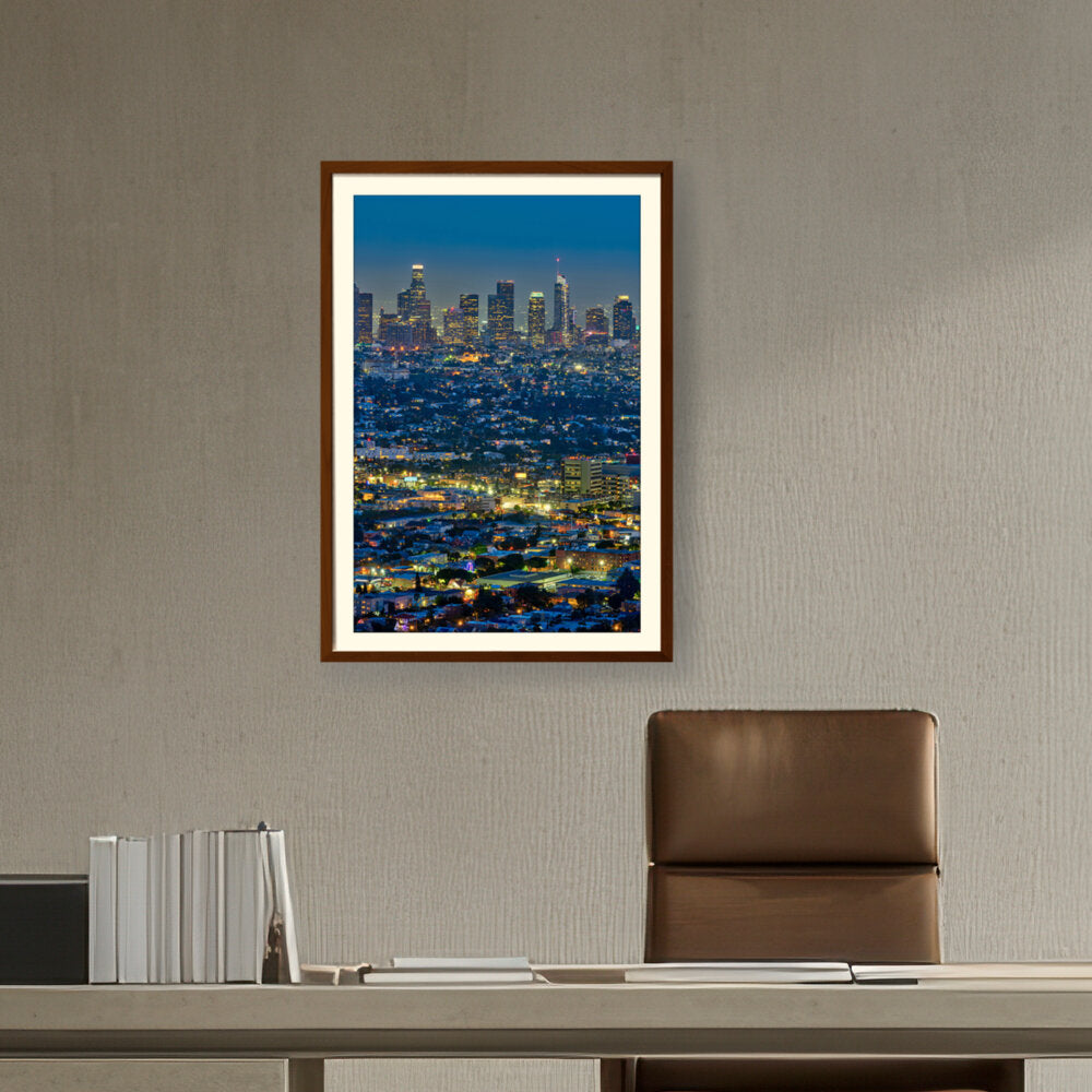 Scenic View Of Los Angeles - WALL MOUNT FRAME