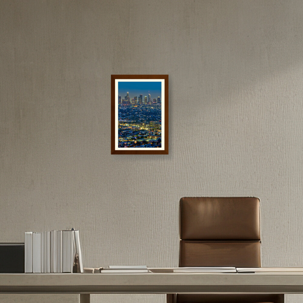 Scenic View Of Los Angeles - WALL MOUNT FRAME