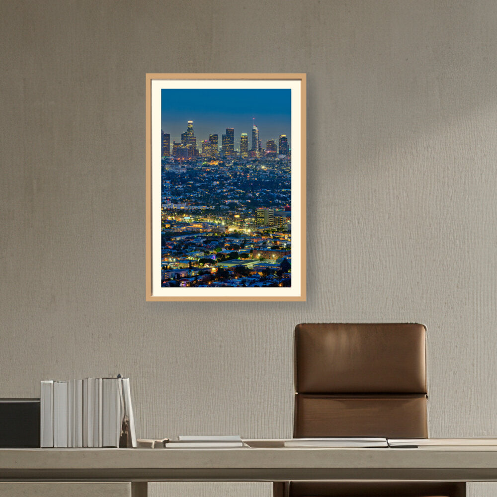 Scenic View Of Los Angeles - WALL MOUNT FRAME