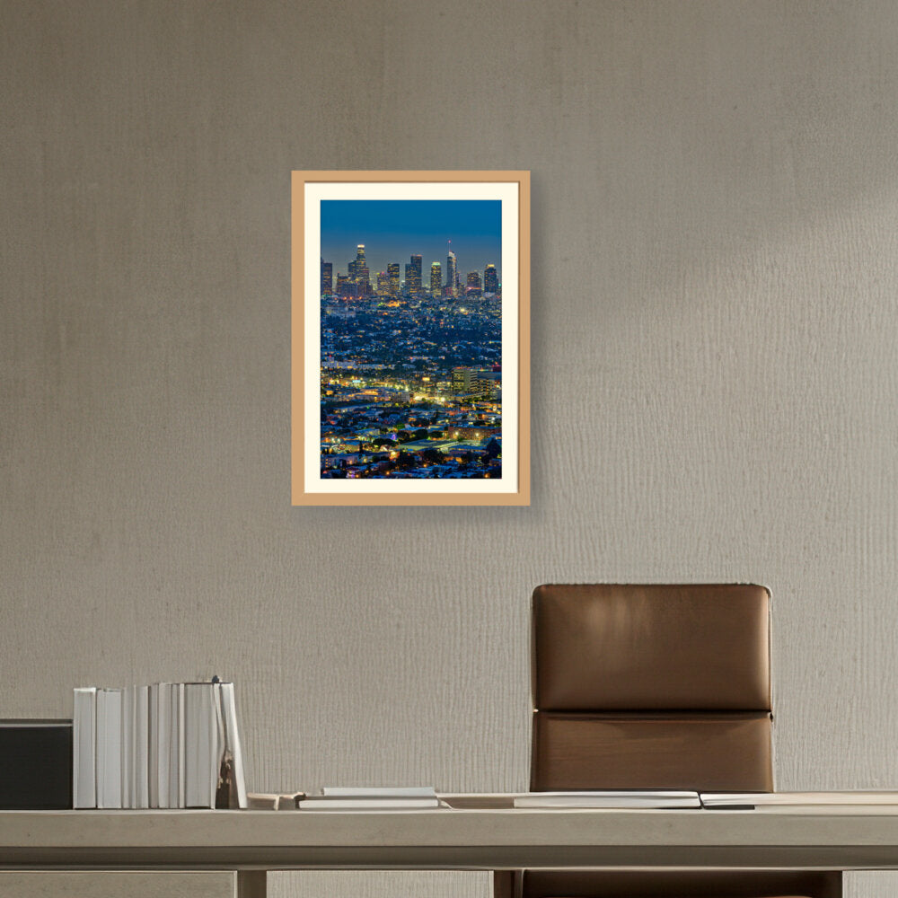 Scenic View Of Los Angeles - WALL MOUNT FRAME