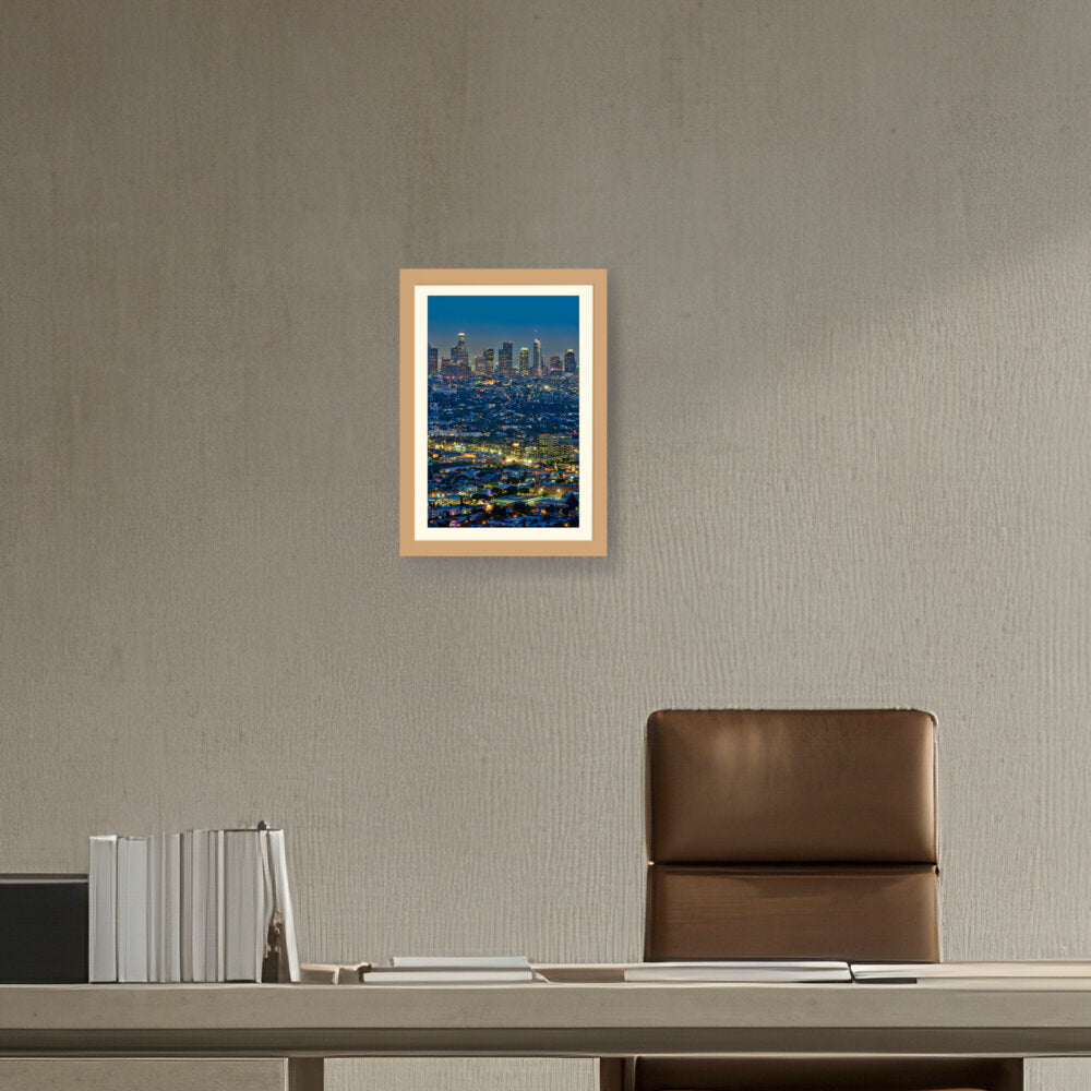 Scenic View Of Los Angeles - WALL MOUNT FRAME