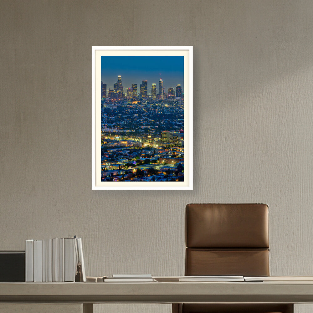 Scenic View Of Los Angeles - WALL MOUNT FRAME