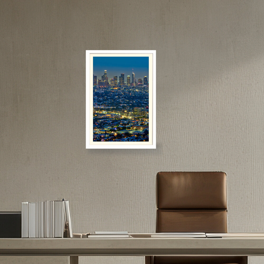 Scenic View Of Los Angeles - WALL MOUNT FRAME