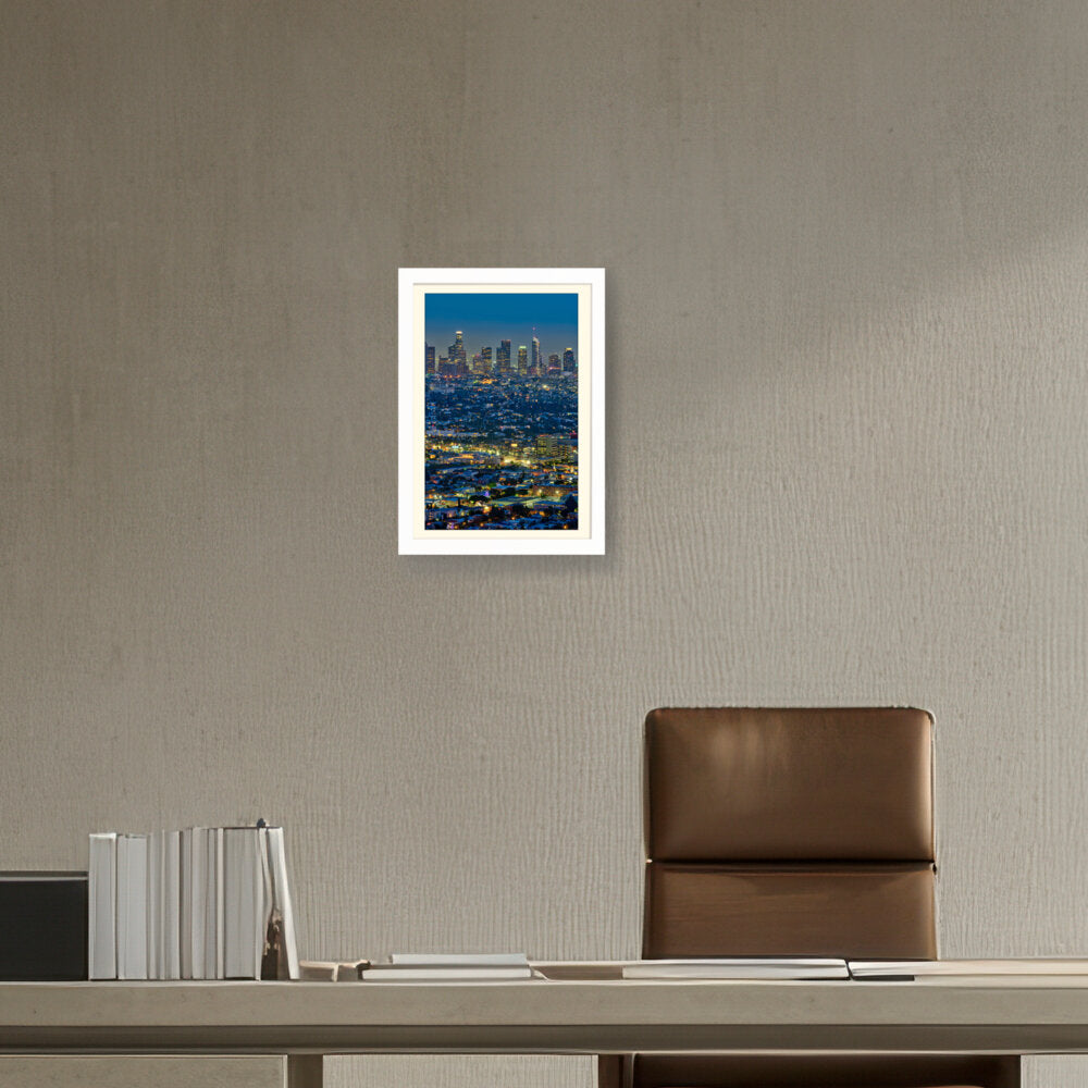 Scenic View Of Los Angeles - WALL MOUNT FRAME