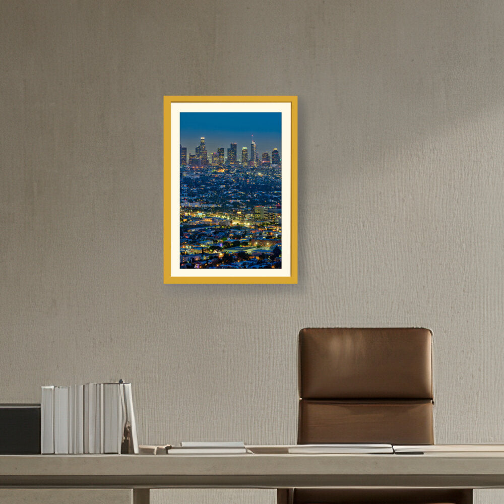 Scenic View Of Los Angeles - WALL MOUNT FRAME