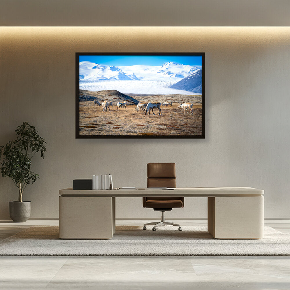 Iceland In October - Framed Canvas