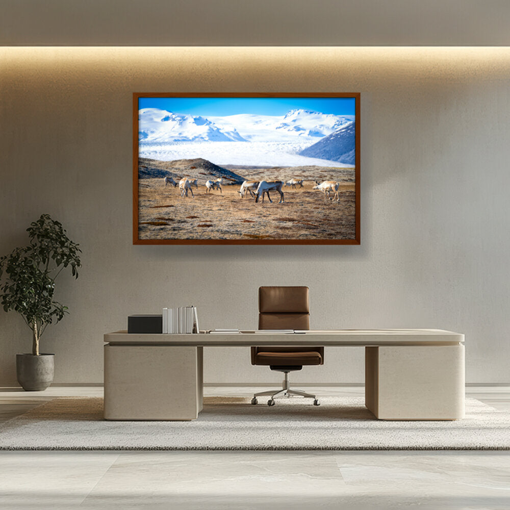 Iceland In October - Framed Canvas