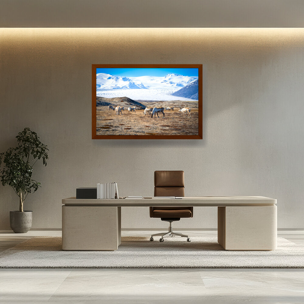 Iceland In October - Framed Canvas