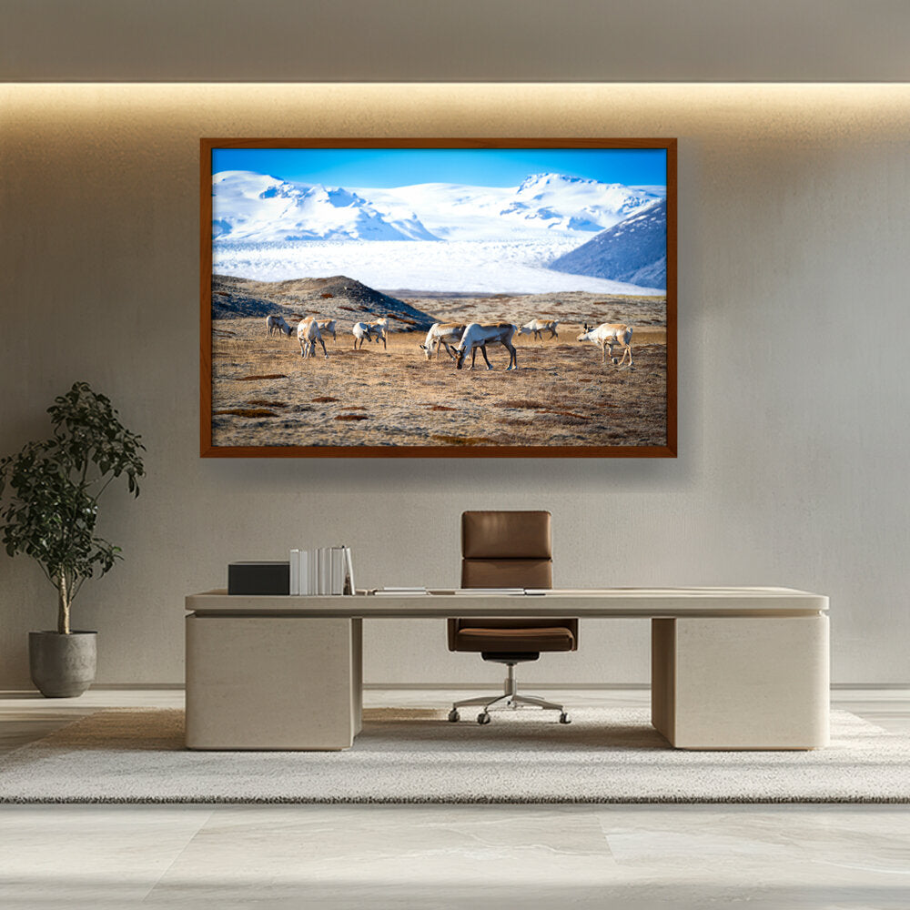 Iceland In October - Framed Canvas