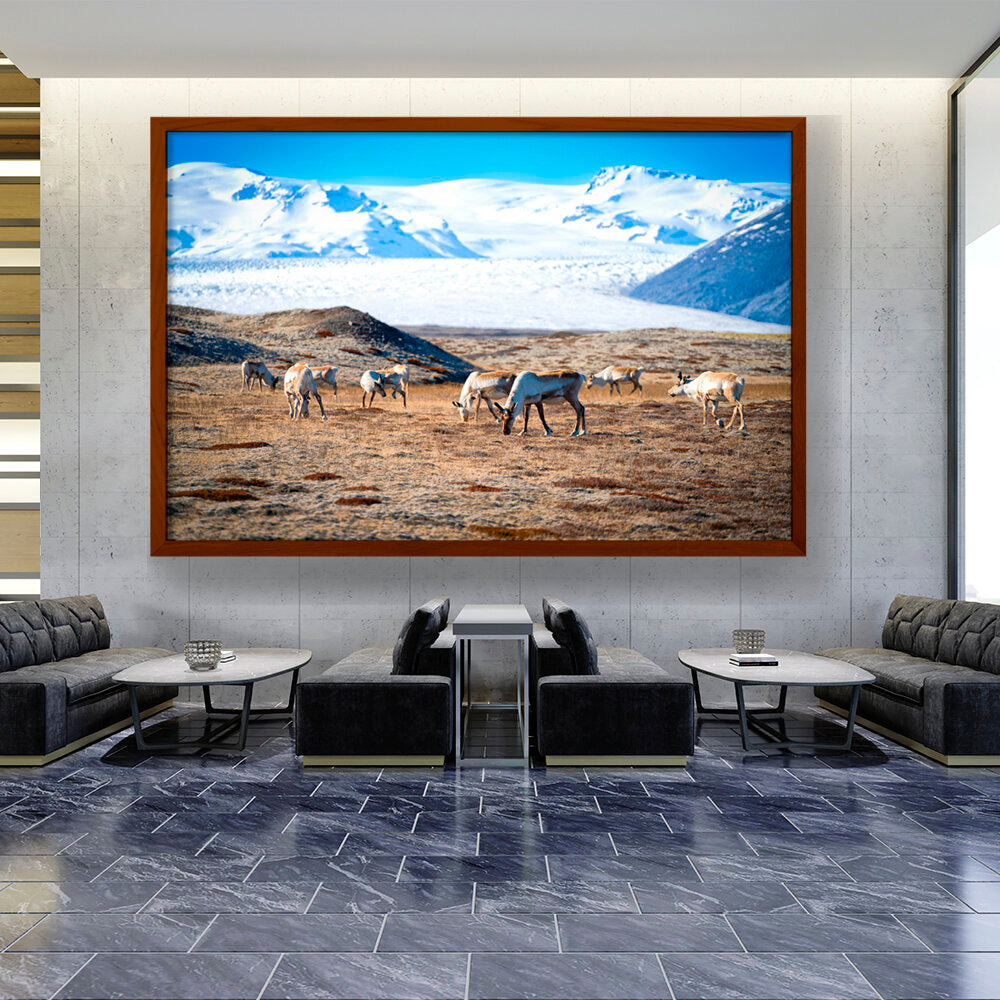 Iceland In October - Framed Canvas
