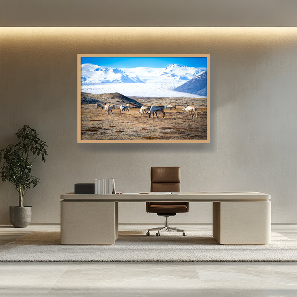 Iceland In October - Framed Canvas