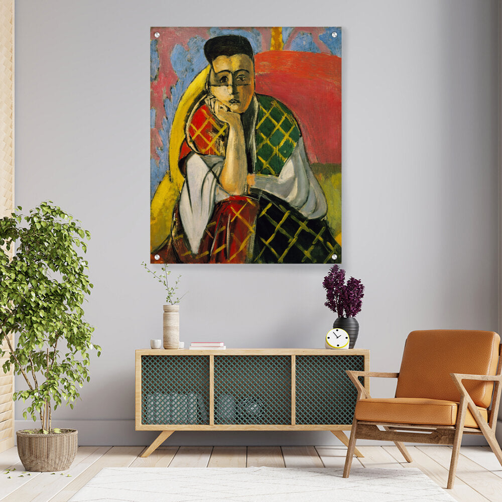 Odalisque With Gray Pants - Acrylic Wall Photo