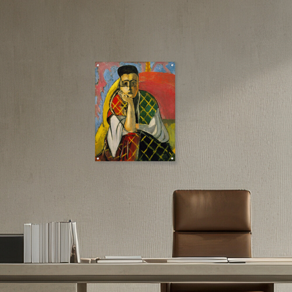 Odalisque With Gray Pants - Acrylic Wall Photo