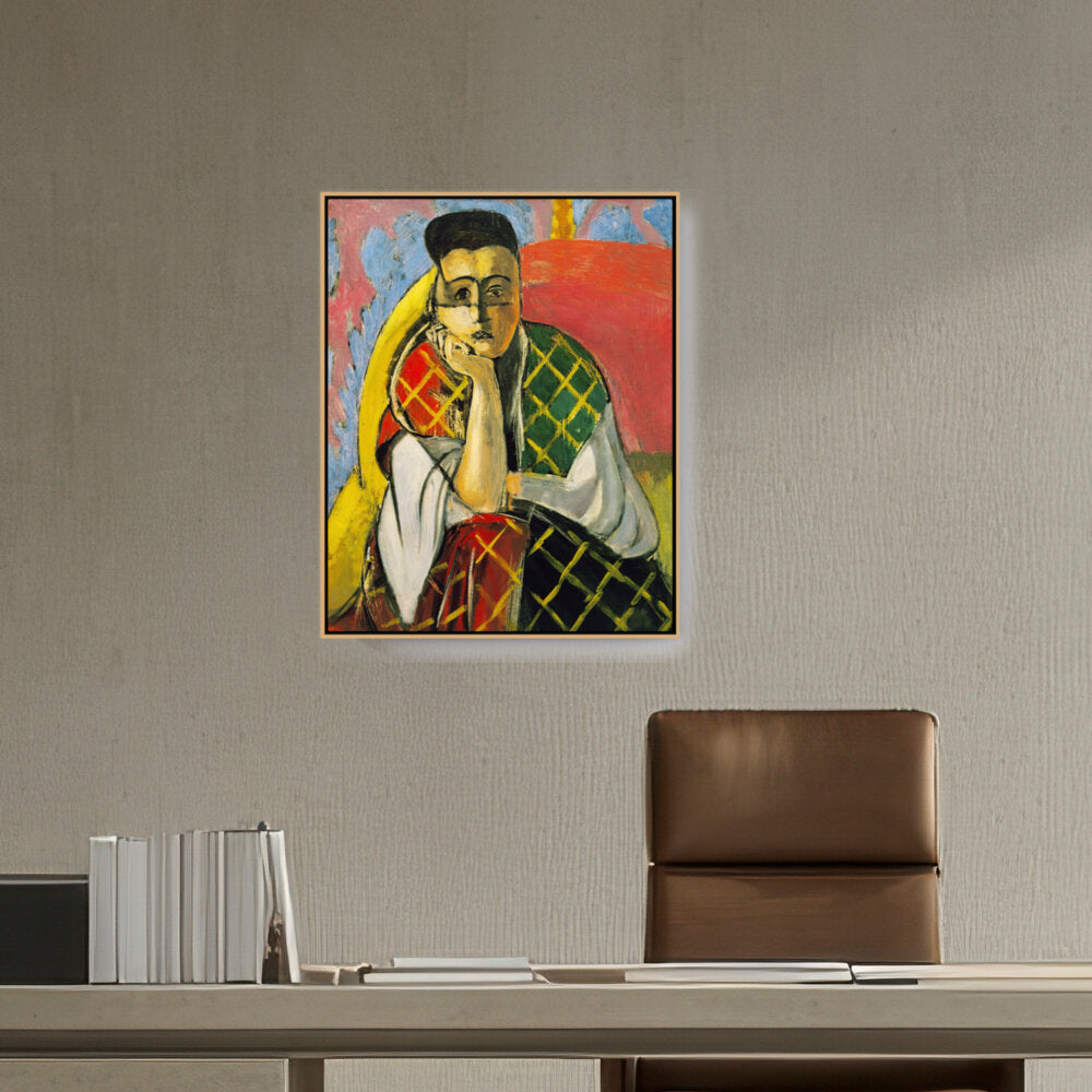 Odalisque With Gray Pants - FLOATING FRAME