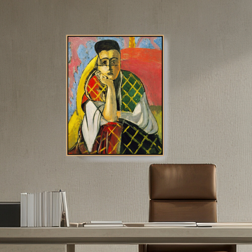 Odalisque With Gray Pants - FLOATING FRAME