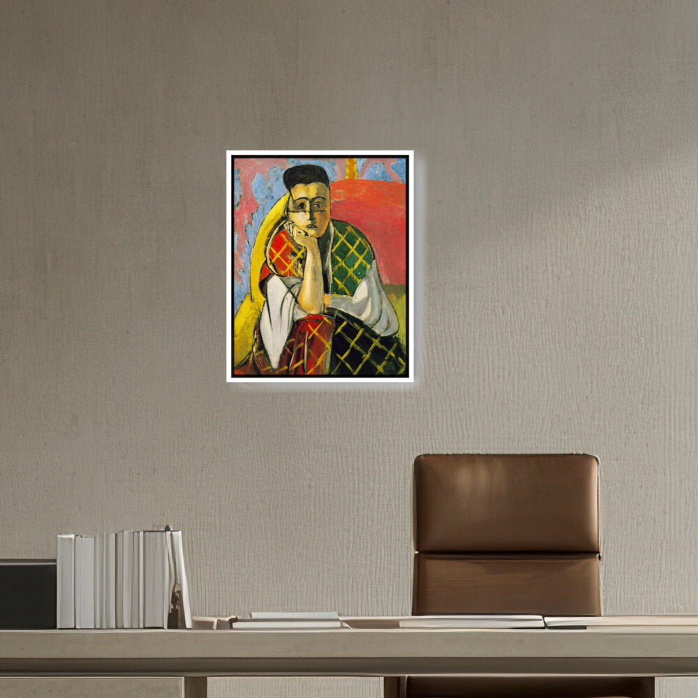 Odalisque With Gray Pants - FLOATING FRAME