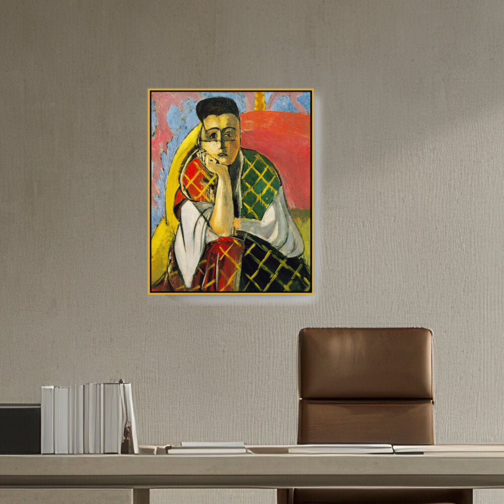 Odalisque With Gray Pants - FLOATING FRAME