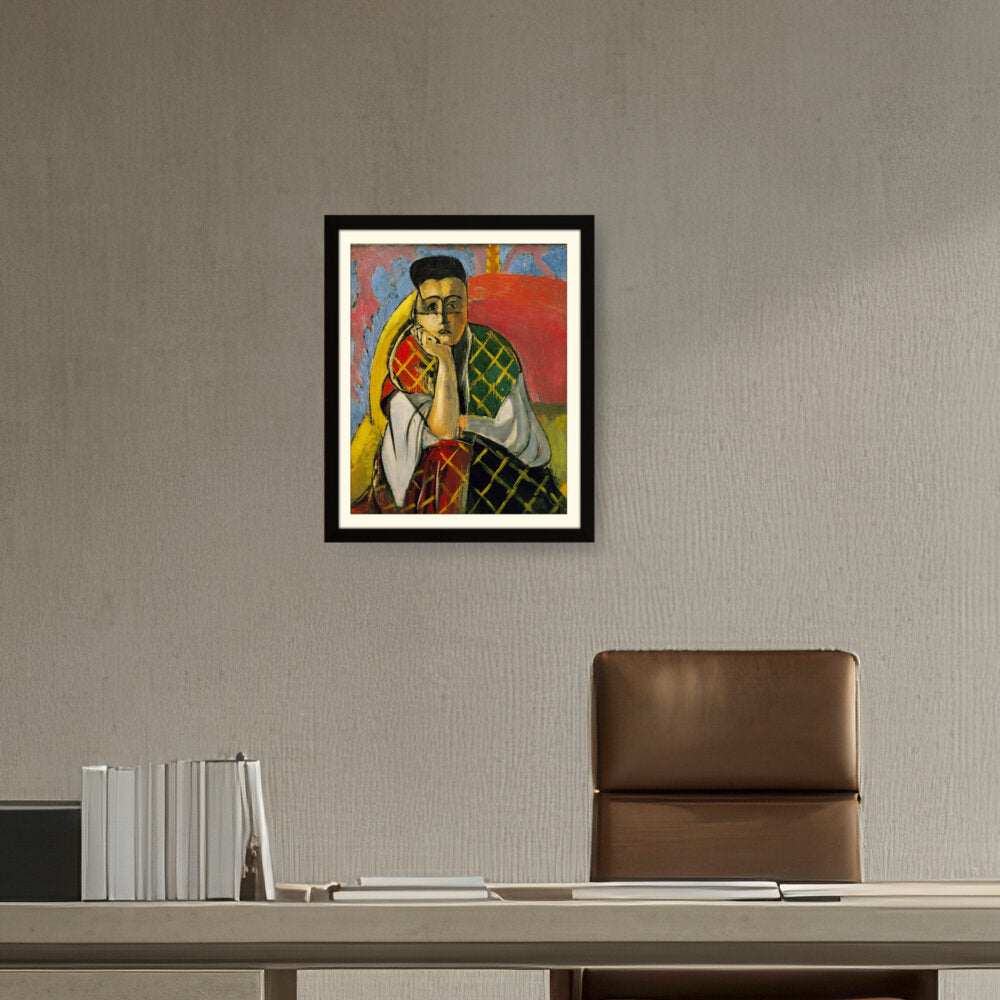 Odalisque With Gray Pants - WALL MOUNT FRAME