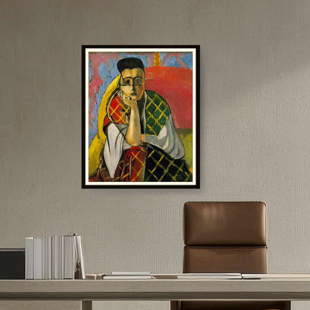 Picasoul - Artist - Odalisque With Gray Pants - WALL MOUNT FRAME