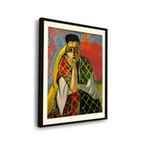 Odalisque With Gray Pants - WALL MOUNT FRAME