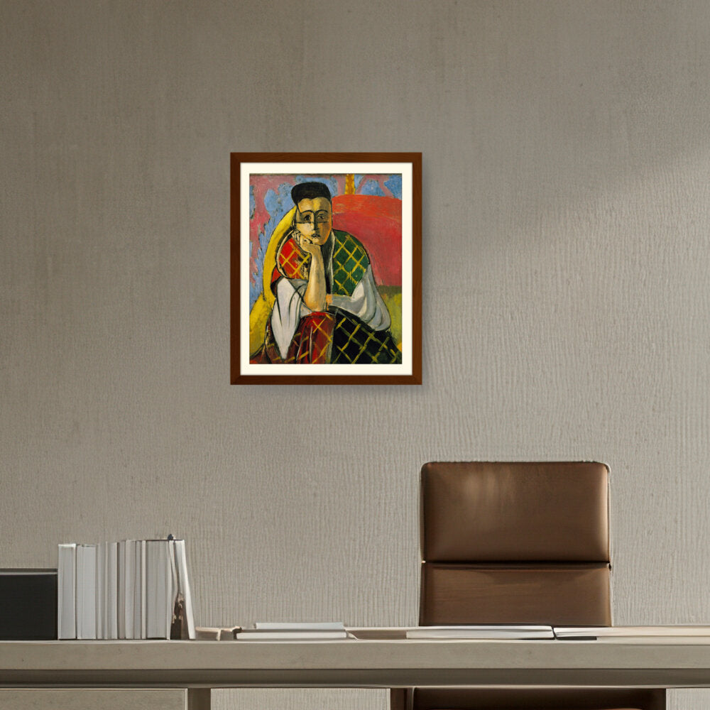 Odalisque With Gray Pants - WALL MOUNT FRAME