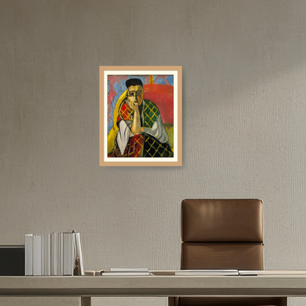 Odalisque With Gray Pants - WALL MOUNT FRAME