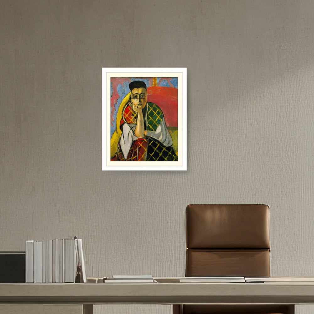 Odalisque With Gray Pants - WALL MOUNT FRAME