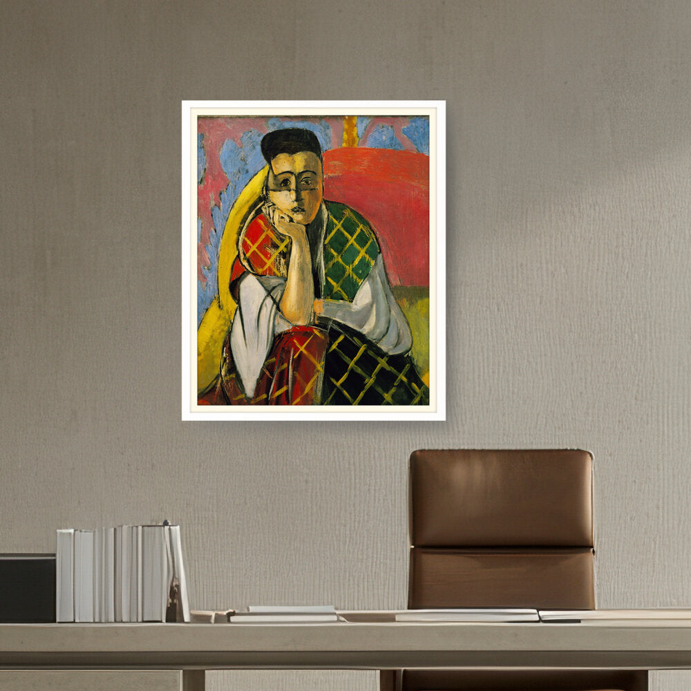 Odalisque With Gray Pants - WALL MOUNT FRAME