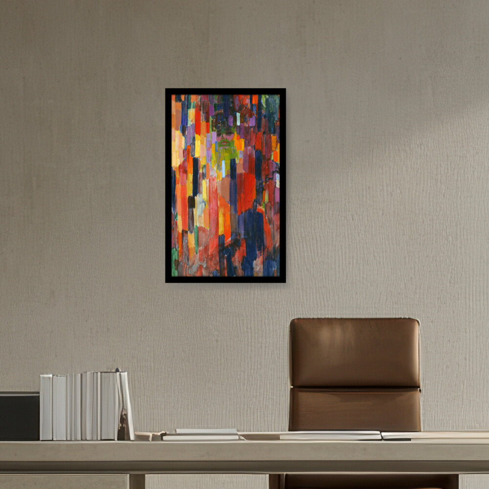 Madame Kupka Among Verticals - Framed Canvas