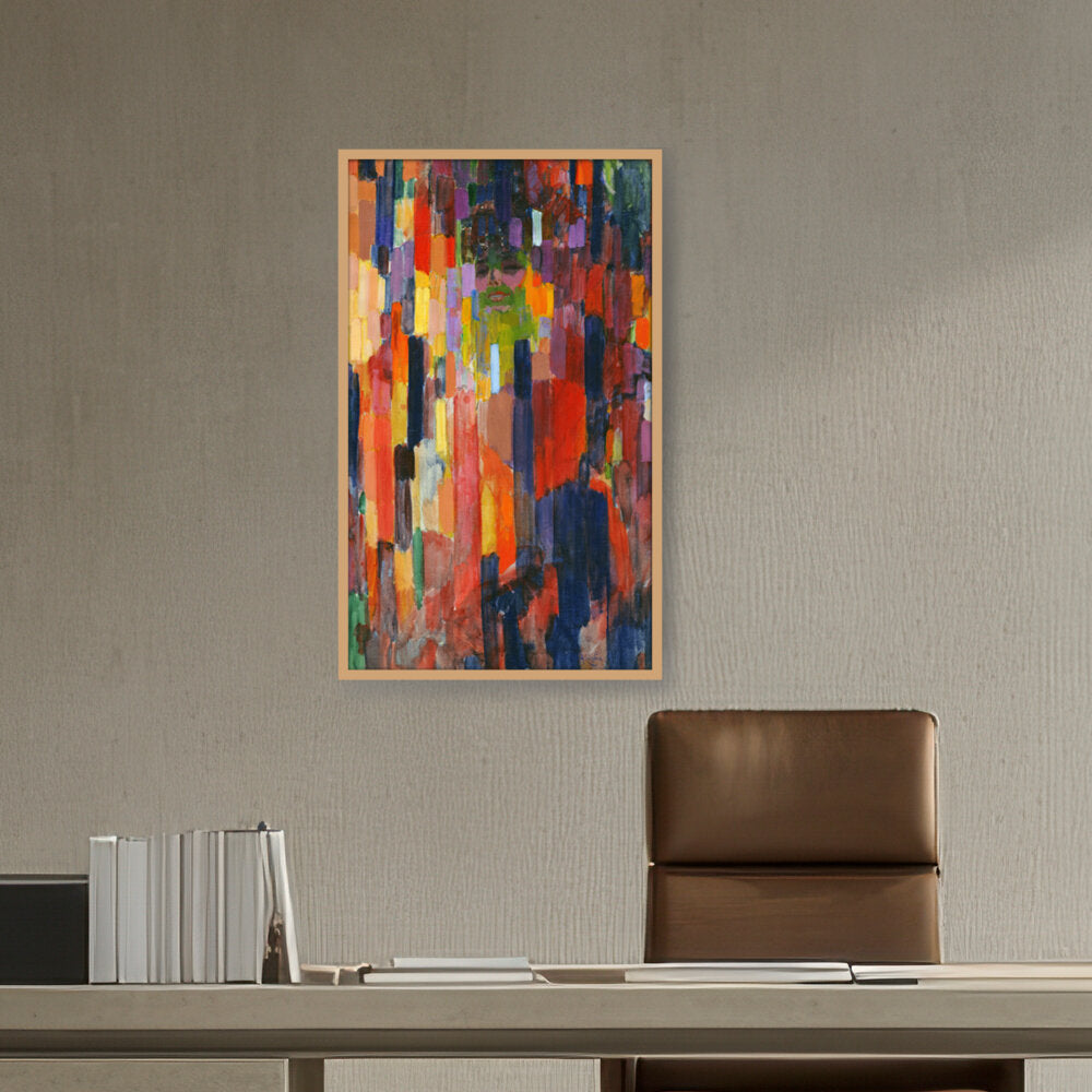Madame Kupka Among Verticals - Framed Canvas