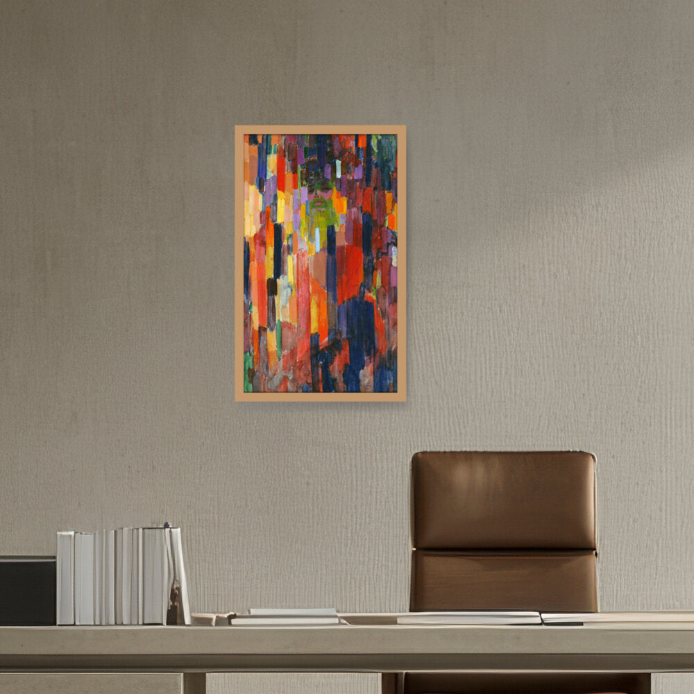 Madame Kupka Among Verticals - Framed Canvas