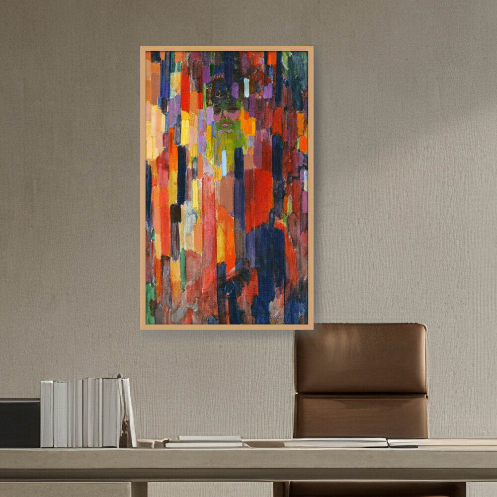 Madame Kupka Among Verticals - Framed Canvas