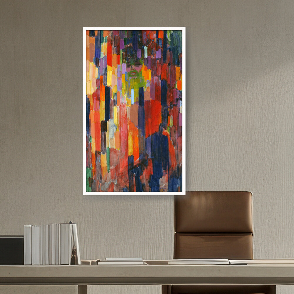 Madame Kupka Among Verticals - Framed Canvas