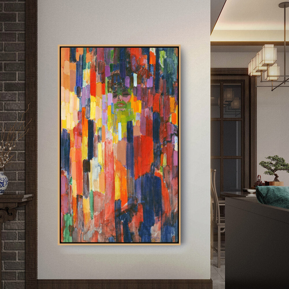 Madame Kupka Among Verticals - FLOATING FRAME